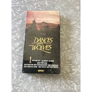 Dances With Wolves VHS 1991 Kevin Costner Orion Home Video New Sealed 08768